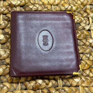 Cartier Burgundy Men’s Leather Wallet